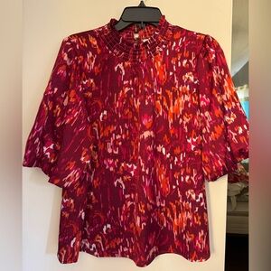 Brand:THML Size Large Worn twice. Burgundy color with hints of orange/rust/white